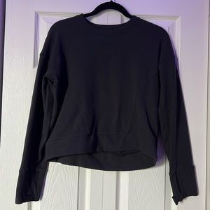 Black Under Armor sweatshirt with thumb holes